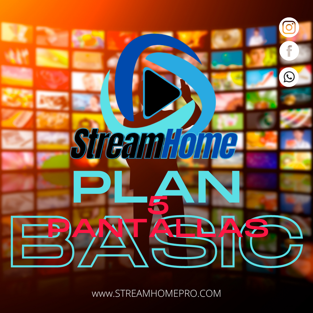 Plan Stream Basic 5 Pantallas